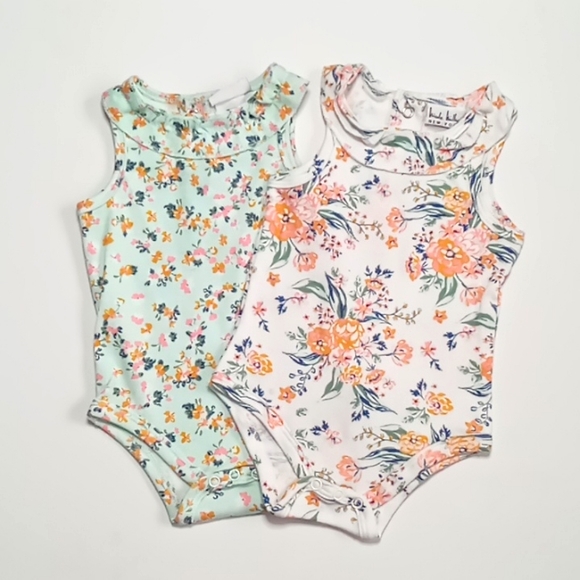 Nicole Miller Other - Nicole Miller Baby Girls' 2 pack of onesies floral (nwot)